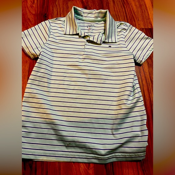 NWOT ~ “Crown & Ivy” Light Aqua & Navy Stripe
Polo Size: 6 - Picture 8 of 10